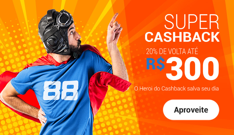 Super Cashback de R$300 em Cassino